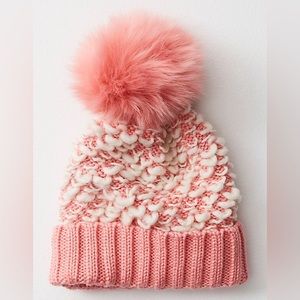 Free People Movement Big Sky Pom Beanie Pink
